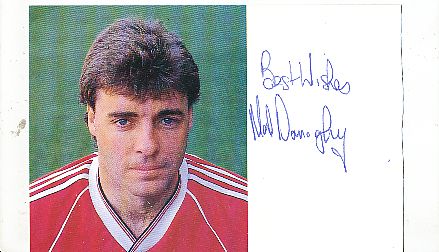 Mal Donaghy  Manchester United   Fußball Autogrammkarte original signiert 