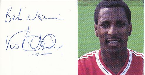 Viv Anderson   Manchester United   Fußball Autogrammkarte original signiert 