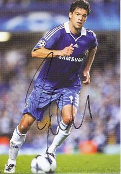 Michael Ballack  FC Chelsea London   Fußball Autogrammkarte original signiert 