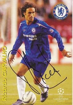 Ricardo Carvalho  FC Chelsea London   Fußball Autogrammkarte original signiert 