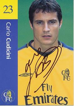 Carlo Cudicini  FC Chelsea London   Fußball Autogrammkarte original signiert 