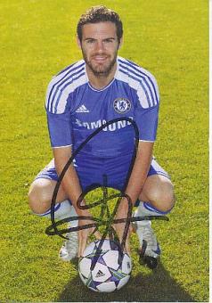 Juan Mata  FC Chelsea London   Fußball Autogrammkarte original signiert 