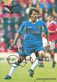 Gianfranco Zola   FC Chelsea London   Fußball Autogrammkarte original signiert 