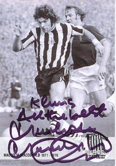 Malcolm Macdonald  Newcastle United  Fußball Autogrammkarte original signiert 