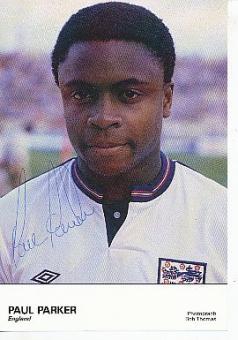 Paul Parker  England  WM 1990  Fußball Autogrammkarte original signiert 
