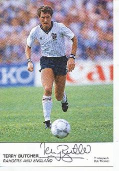 Terry Butcher  England  WM 1990  Fußball Autogrammkarte original signiert 