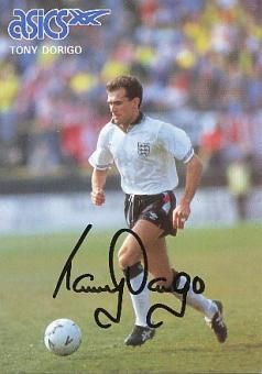 Tony Dorigo  England  Fußball Autogrammkarte original signiert 