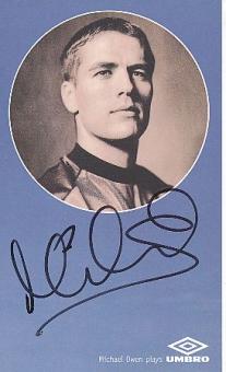 Michael Owen  England  Fußball Autogrammkarte original signiert 