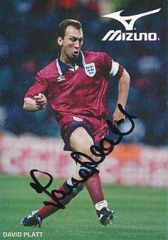 David Platt  England  Fußball Autogrammkarte original signiert 