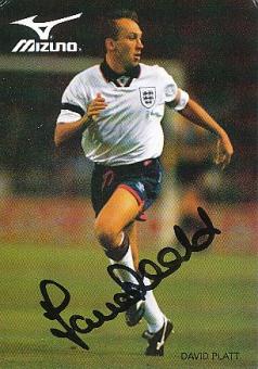 David Platt  England  Fußball Autogrammkarte original signiert 