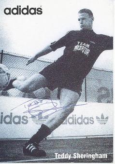 Teddy Sheringham  England  Fußball Autogrammkarte original signiert 