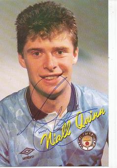 Niall Quinn  Manchester United  Fußball Autogrammkarte original signiert 