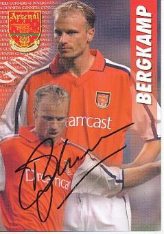 Dennis Bergkamp  FC Arsenal London  Fußball Autogrammkarte original signiert 