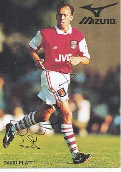 David Platt   FC Arsenal London  Fußball Autogrammkarte original signiert 