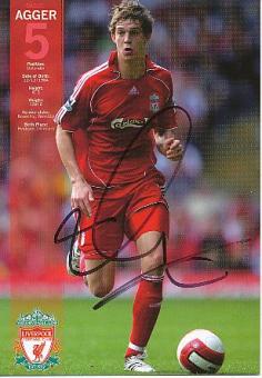Daniel Agger  FC Liverpool  Fußball Autogrammkarte original signiert 