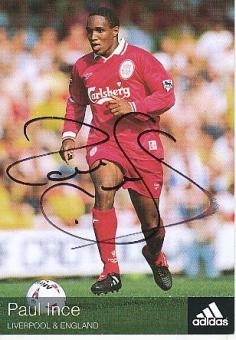 Paul Ince  FC Liverpool & England  Fußball Autogrammkarte original signiert 