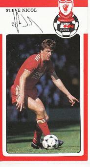 Steve Nicol  FC Liverpool  Fußball Autogrammkarte original signiert 