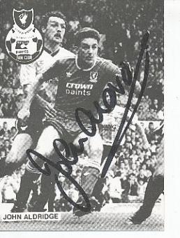 John Aldridge  FC Liverpool  Fußball Autogrammkarte original signiert 