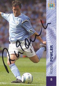 Robbie Fowler  Manchester City  Fußball Autogrammkarte original signiert 