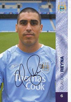 Claudio Reyna  Manchester City  Fußball Autogrammkarte original signiert 