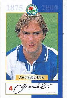 Jason McAteer  Blackburn Rovers  Fußball Autogrammkarte original signiert 