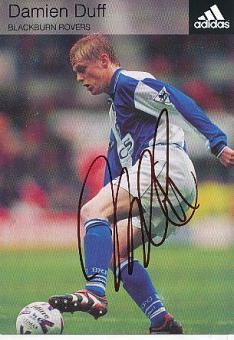 Damien Duff  Blackburn Rovers  Fußball Autogrammkarte original signiert 