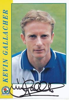 Kevin Gallacher  Blackburn Rovers  Fußball Autogrammkarte original signiert 