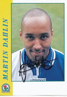 Martin Dahlin  Blackburn Rovers  Fußball Autogrammkarte original signiert 