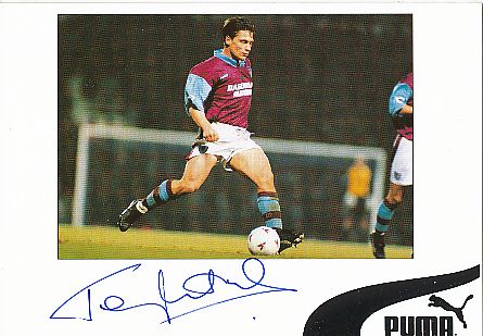 Tony Cottee West Ham United  Fußball Autogrammkarte original signiert 