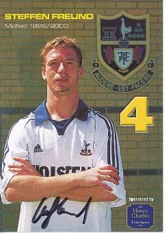 Steffen Freund  Tottenham Hotspur  Fußball Autogrammkarte original signiert 
