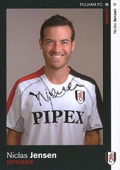 Niclas Jensen  FC Fulham  Fußball Autogrammkarte original signiert 