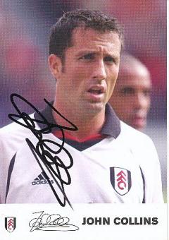 John Collins  FC Fulham  Fußball Autogrammkarte original signiert 