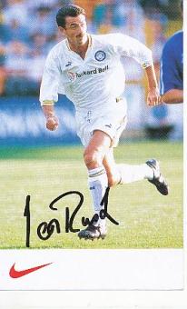 Ian Rush  Leeds United  Fußball Autogrammkarte original signiert 