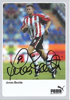 James Beattie  FC Southampton  Fußball Autogrammkarte original signiert 