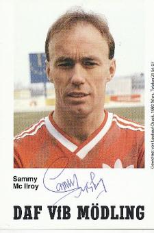 Sammy Mc Ilroy  VFB Mödling  Fußball Autogrammkarte original signiert 