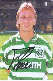 Andreas Thom  Celtic Glasgow  Fußball Autogrammkarte original signiert 