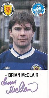 Brian McLair   Schottland  Fußball Autogrammkarte original signiert 