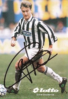 Didier Deschamps  Juventus Turin  Fußball Autogrammkarte  original signiert 