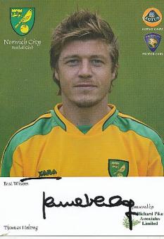 Thomas Helveg  Norwich City  Fußball Autogrammkarte original signiert 
