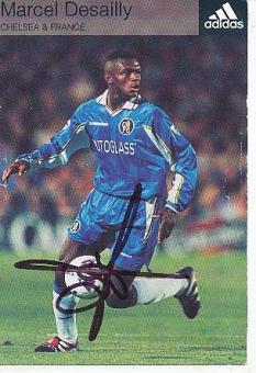 Marcel Desailly  FC Chelsea London   Fußball Autogrammkarte original signiert 