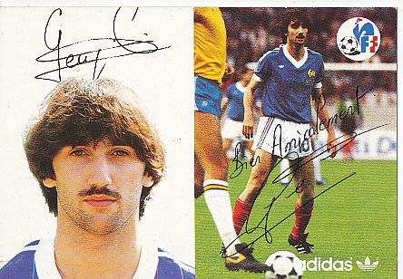 Bernard Genghini  Frankreich  Europameister EM 1984  Fußball Autogrammkarte original signiert 