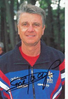 Aime Jacquet  Frankreich  Weltmeister WM 1998  Fußball Autogrammkarte original signiert 