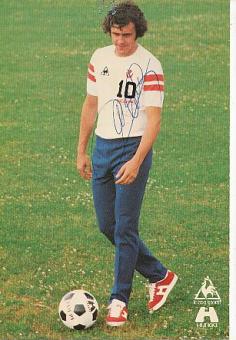 Michel Platini  Frankreich  Europameister EM 1984  Fußball Autogrammkarte original signiert 
