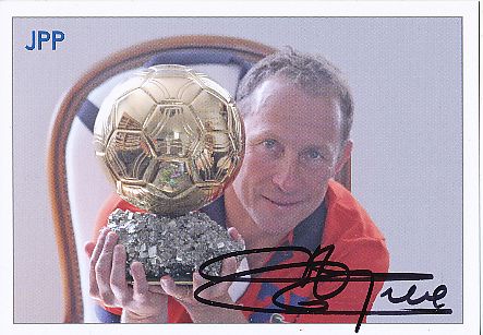 Jean Pierre Papin  Frankreich   Fußball Autogrammkarte original signiert 