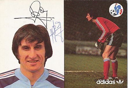 Andre Rey  Frankreich   Fußball Autogrammkarte original signiert 