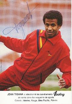 Jean Tigana  Frankreich  Europameister EM 1984  Fußball Autogrammkarte original signiert 
