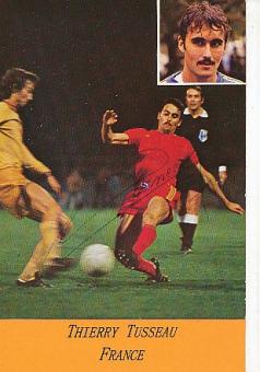 Thierry Tusseau  Frankreich  Europameister EM 1984  Fußball Autogrammkarte original signiert 