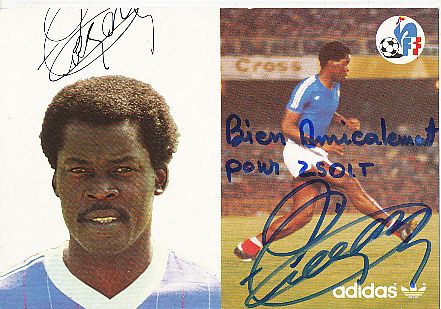 Marius Tresor  Frankreich  Fußball Autogrammkarte original signiert 