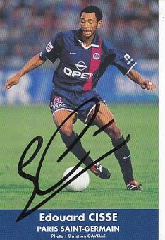 Edouard Cisse  PSG Paris Saint Germain  Fußball Autogrammkarte original signiert 