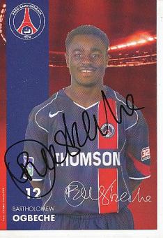 Bartholomew Ogbeche   PSG Paris Saint Germain  Fußball Autogrammkarte original signiert 